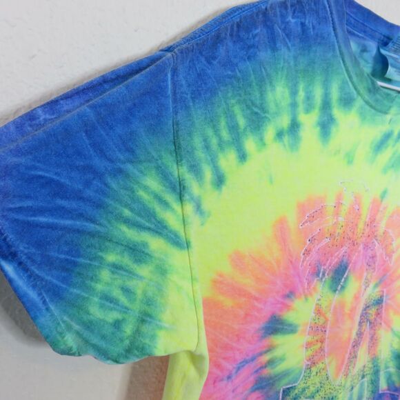 Tie Dye LA Palm Tree T Shirt - Large - Picture 4 of 6
